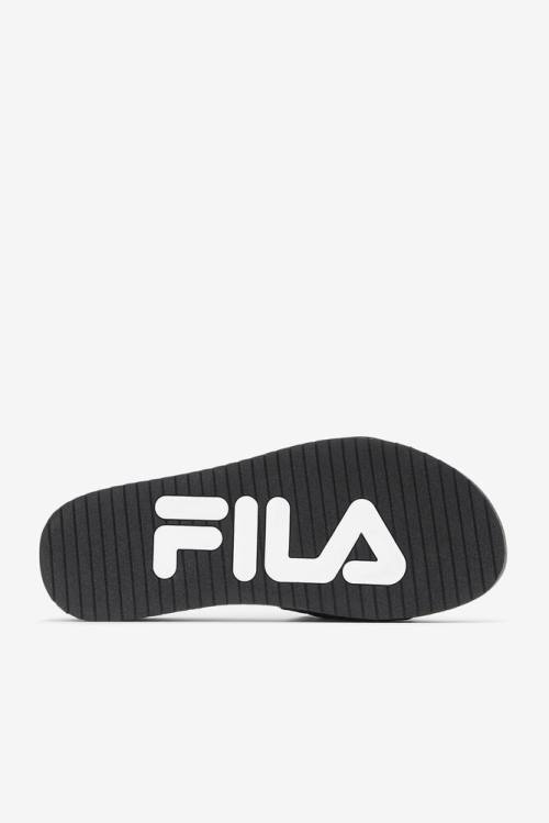 Black / White Men's Fila Lunar Slides | Fila250YS