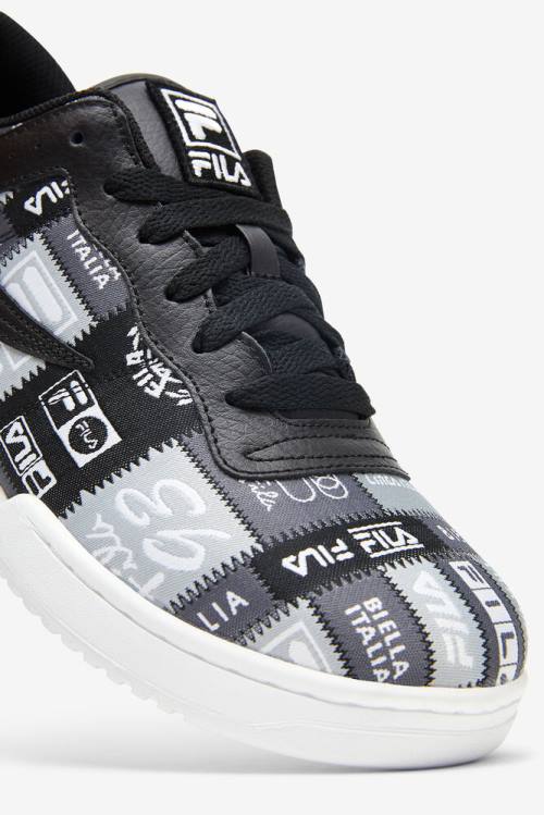 Black / White Men's Fila Original Fitness Patchwork Sneakers | Fila540JX