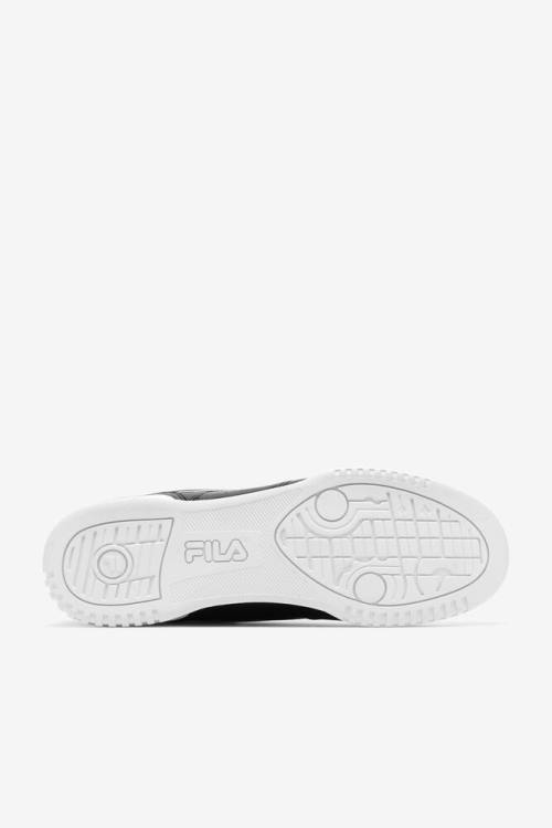 Black / White Men's Fila Original Fitness Sneakers | Fila932UG