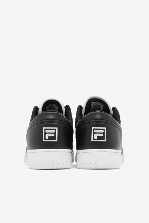 Black / White Men's Fila Original Fitness Sneakers | Fila932UG