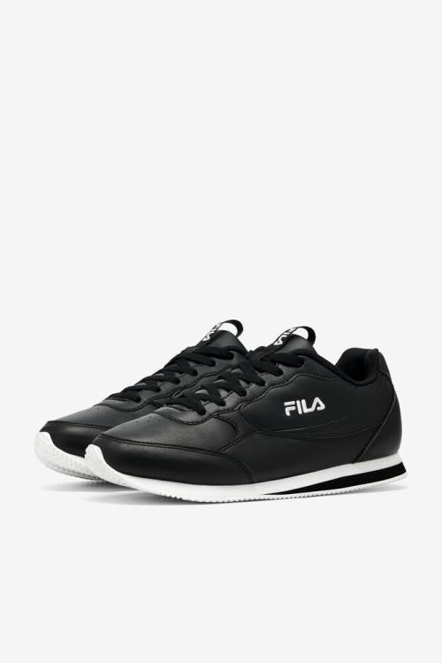 Black / White Men's Fila Panzia Sneakers | Fila901KP