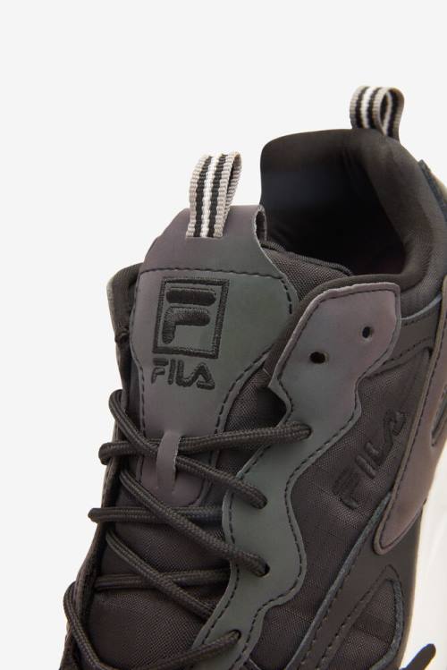 Black / White Men's Fila Ray Tracer Phase Shift Sneakers | Fila239VX