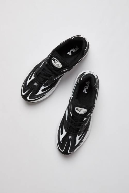 Black / White / Metal Silver Men's Fila Creator Sneakers | Fila932TH