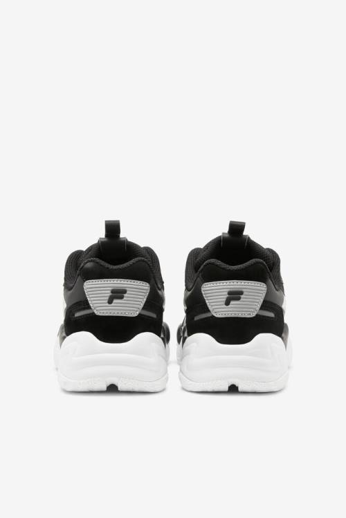 Black / White / Metal Women's Fila Sonicburst Sneakers | Fila847LJ