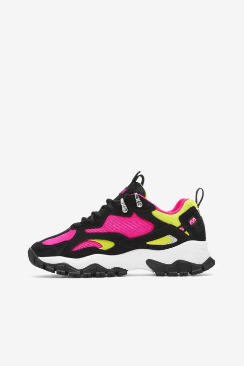 Black / White / Pink Women's Fila Ray Tracer Tr 2 Sneakers | Fila173BY