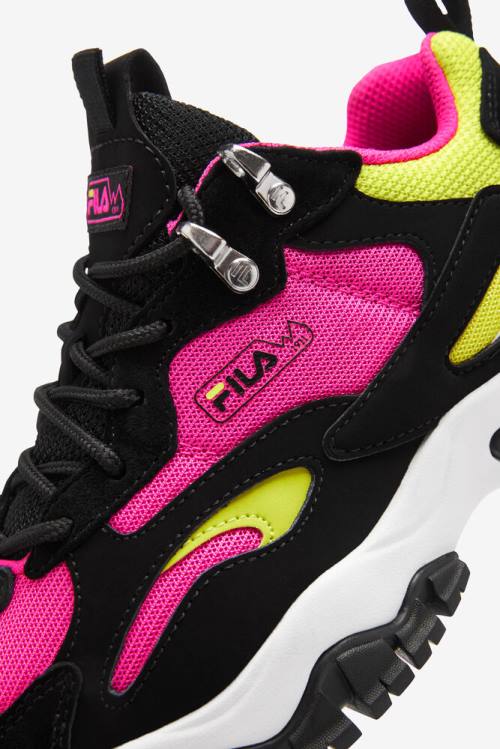 Black / White / Pink Women's Fila Ray Tracer Tr 2 Sneakers | Fila173BY