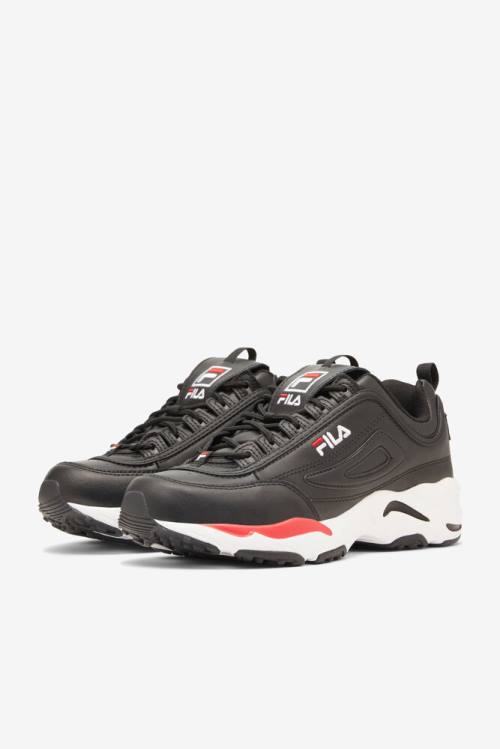 Black / White / Red Men's Fila Disruptor 2 X Sneakers | Fila087CV