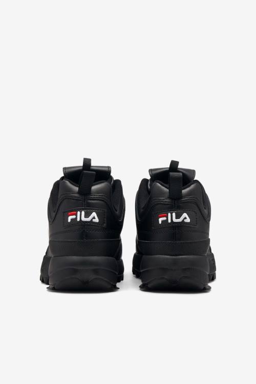 Black / White / Red Men's Fila Disruptor 2 Premium Sneakers | Fila596TO