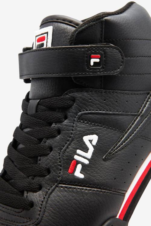 Black / White / Red Men's Fila F-13 Sneakers | Fila532RQ