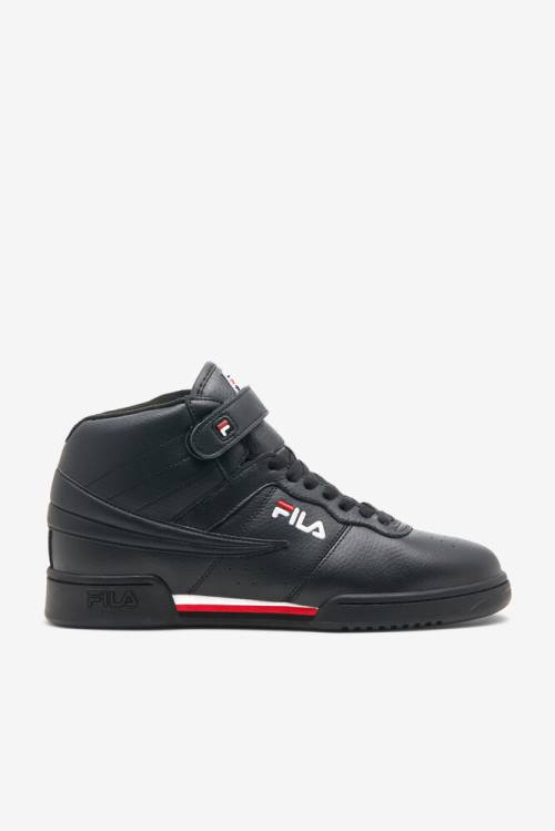 Black / White / Red Men\'s Fila F-13 Sneakers | Fila532RQ