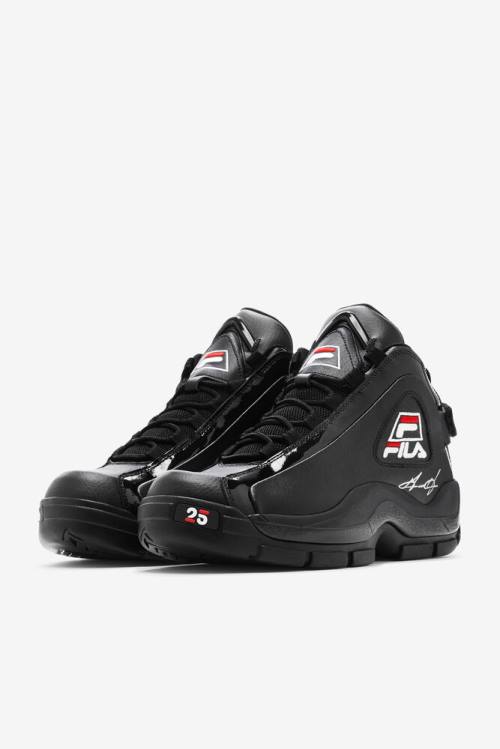 Black / White / Red Men's Fila Grant Hill 2 25th Anniversary Edition Sneakers | Fila295FJ