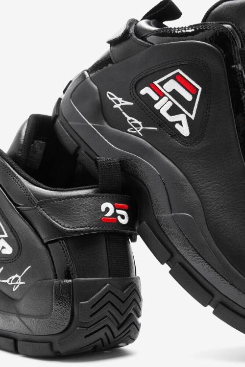 Black / White / Red Men's Fila Grant Hill 2 25th Anniversary Edition Sneakers | Fila295FJ