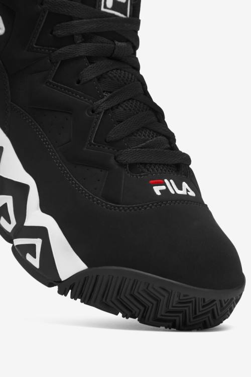 Black / White / Red Men's Fila Mb Sneakers | Fila518WR