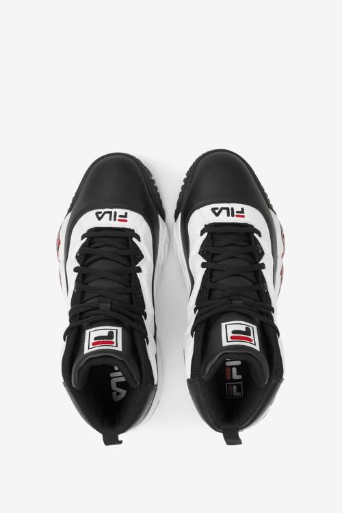 Black / White / Red Men's Fila Mb Sneakers | Fila618LM