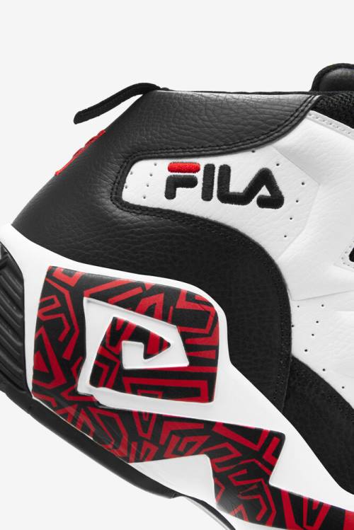 Black / White / Red Men's Fila Mb Sneakers | Fila618LM