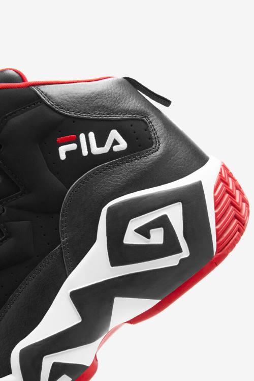 Black / White / Red Men's Fila Mb Sneakers | Fila954OH