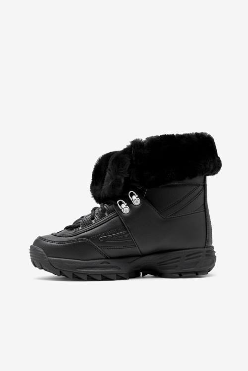 Black / White / Red Women's Fila Disruptor Boots | Fila486FE