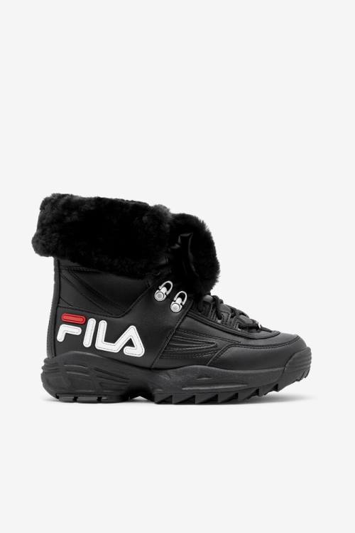 Black / White / Red Women\'s Fila Disruptor Boots | Fila486FE