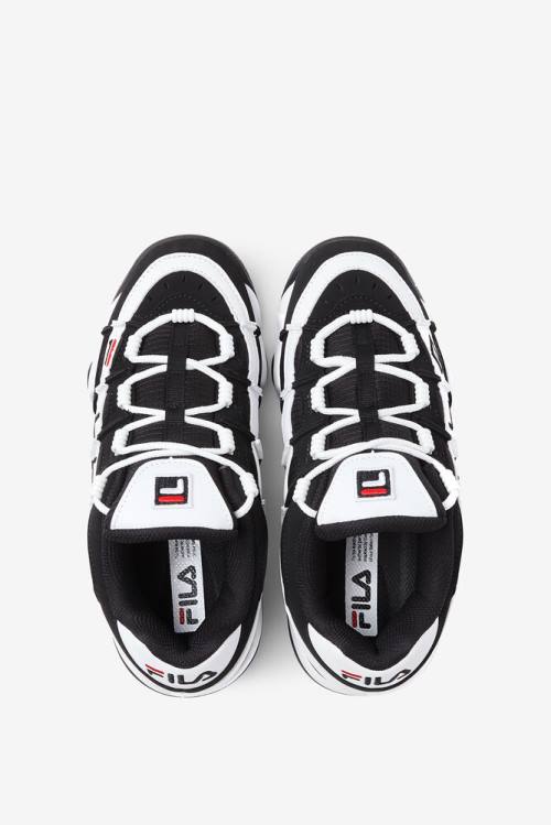 Black / White / Red Women's Fila Uproot Sneakers | Fila139ID