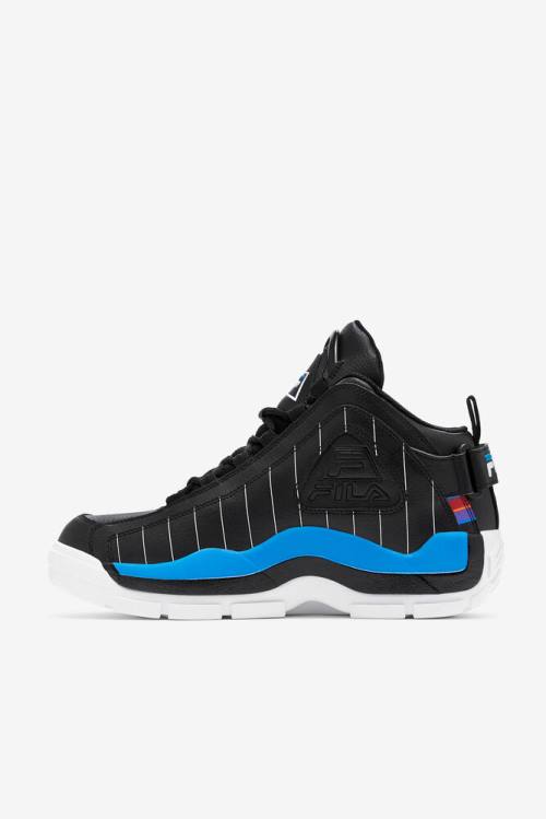 Black / White / Royal Blue Men's Fila Grant Hill 2 History Sneakers | Fila712AS