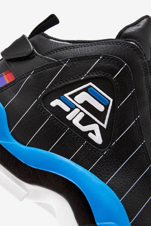 Black / White / Royal Blue Men's Fila Grant Hill 2 History Sneakers | Fila712AS