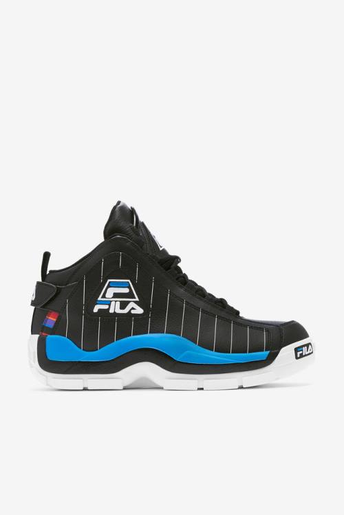 Black / White / Royal Blue Men\'s Fila Grant Hill 2 History Sneakers | Fila712AS