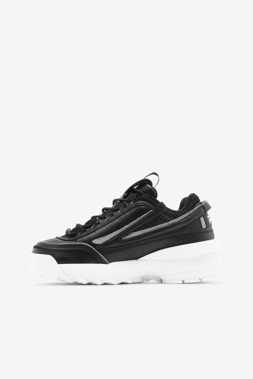 Black / White Women's Fila Disruptor 2 Exp Sneakers | Fila678WQ