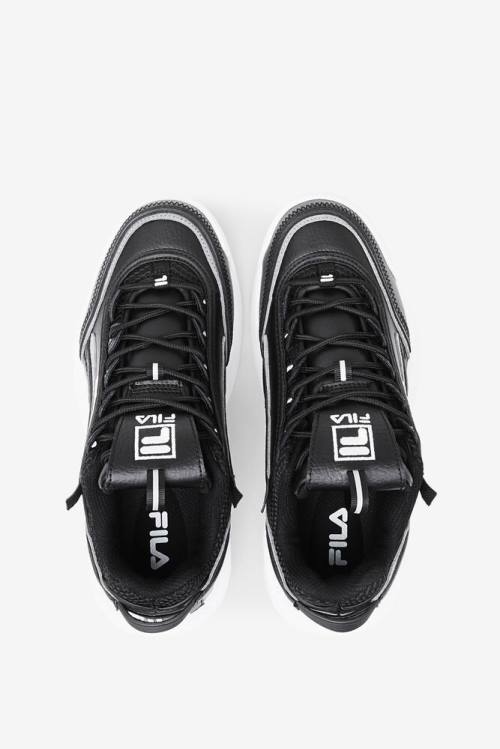 Black / White Women's Fila Disruptor 2 Exp Sneakers | Fila678WQ