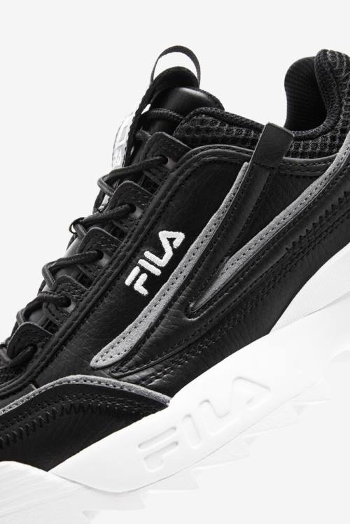 Black / White Women's Fila Disruptor 2 Exp Sneakers | Fila678WQ