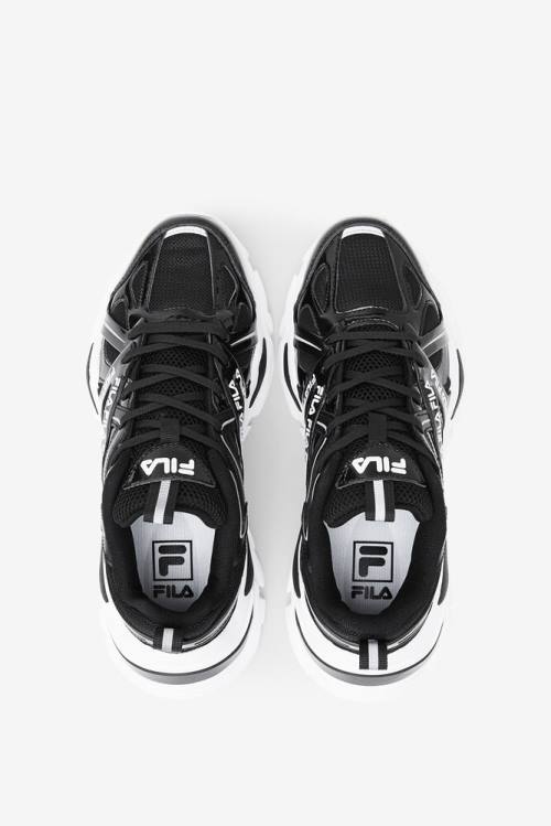 Black / White Women's Fila Electrove 2 Sneakers | Fila693ZL