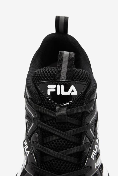 Black / White Women's Fila Electrove 2 Sneakers | Fila693ZL