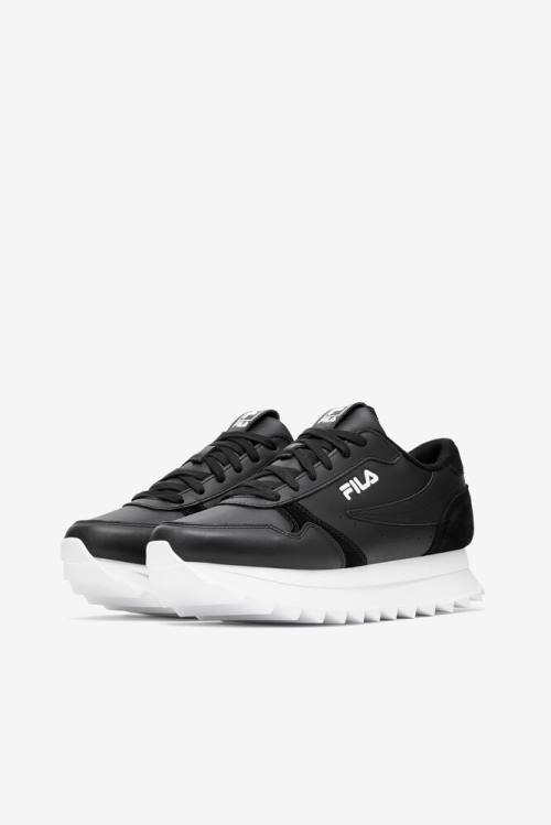 Black / White Women's Fila Orbit Zero Sneakers | Fila062XE