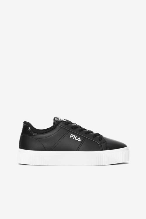 Black / White Women\'s Fila Panache Snakeskin Sneakers | Fila489OC