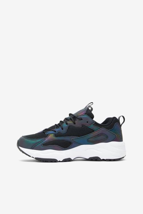 Black / White Women's Fila Ray Tracer Phaseshift Sneakers | Fila826IF