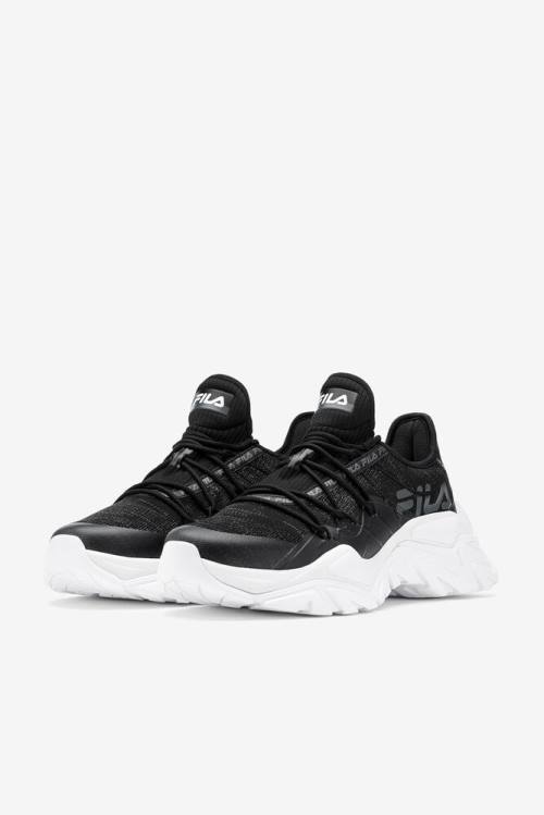 Black / White Women's Fila Relectrove Premium Sneakers | Fila907RC