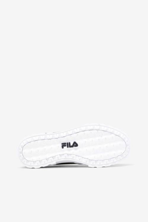 Black / White Women's Fila Sandblast Low Satin Lace Sneakers | Fila354HC