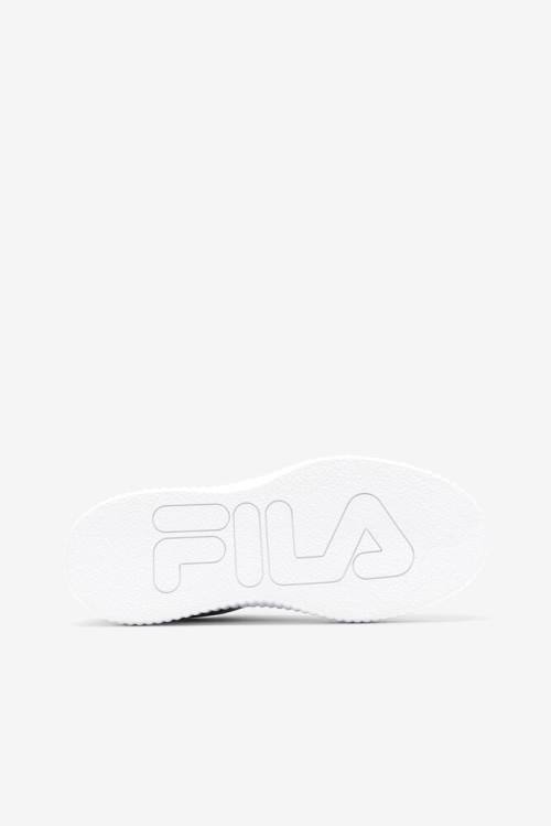 Black / White Women's Fila Sandblast Oversole Sneakers | Fila873JB