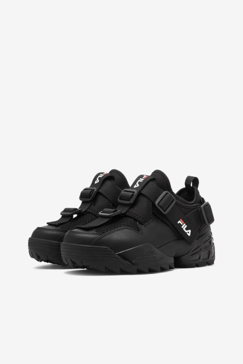 Black / White Women's Fila Unit Le Sneakers | Fila745VC