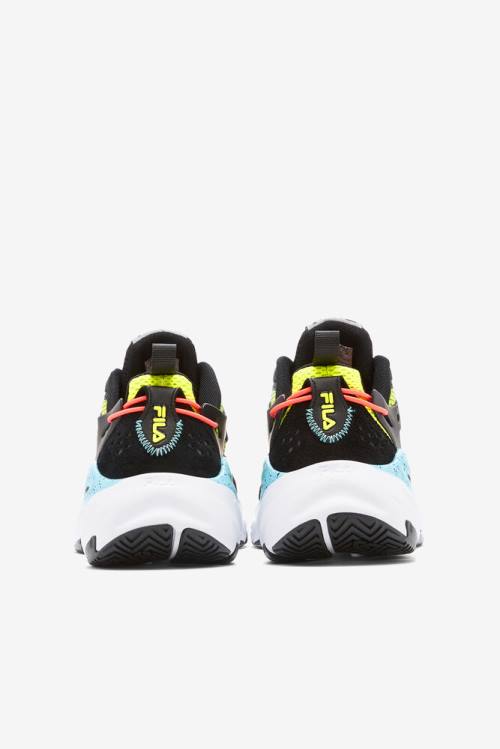 Black / White / Yellow Men's Fila Ray Tracer Evo Sneakers | Fila610TZ