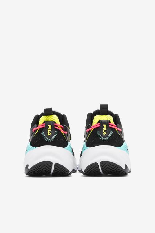 Black / White / Yellow Women's Fila Ray Tracer Evo Sneakers | Fila618SP