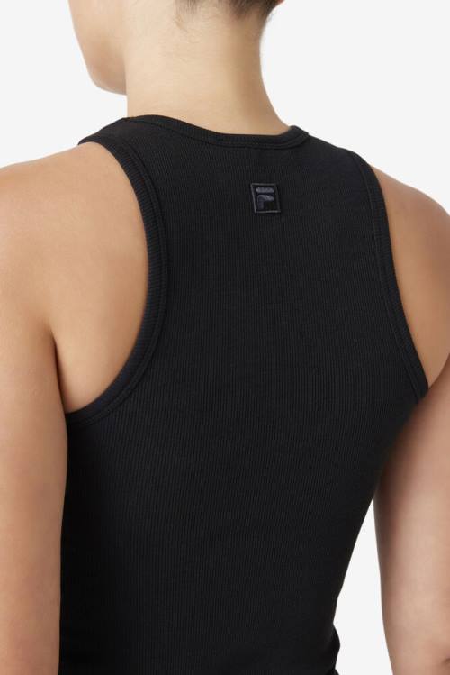 Black Women's Fila Alexia Tank Sports Tops | Fila348VG