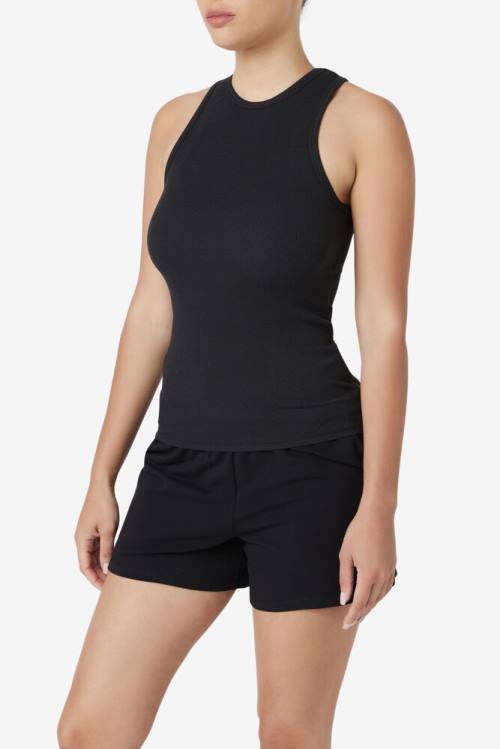 Black Women's Fila Alexia Tank Sports Tops | Fila348VG