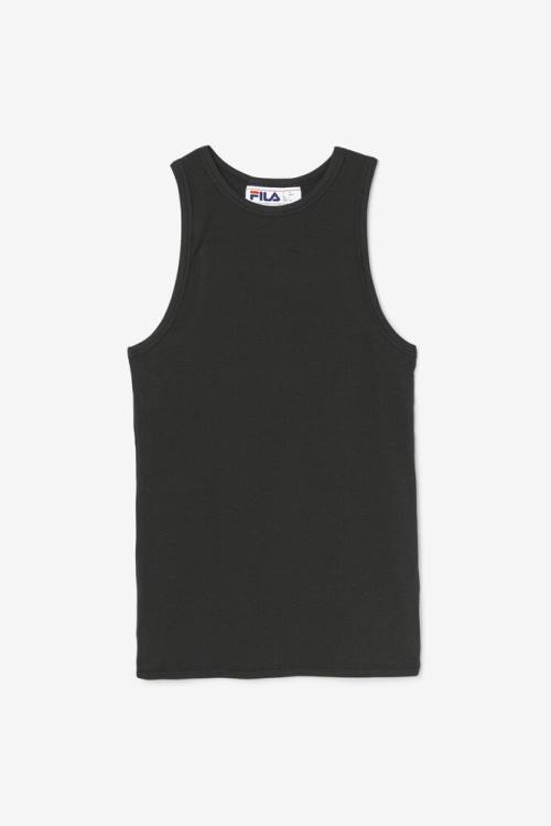 Black Women\'s Fila Alexia Tank Sports Tops | Fila348VG