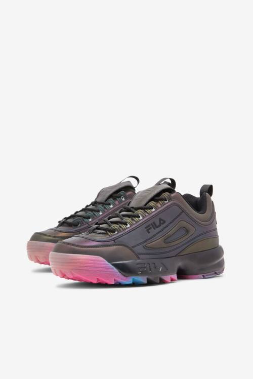 Black Women's Fila Disruptor 2 Phase Shift Sneakers | Fila062AS