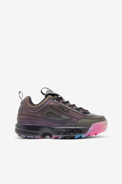 Black Women\'s Fila Disruptor 2 Phase Shift Sneakers | Fila062AS