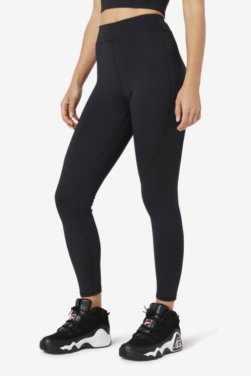 Black Women's Fila Emerie Leggings | Fila821YX