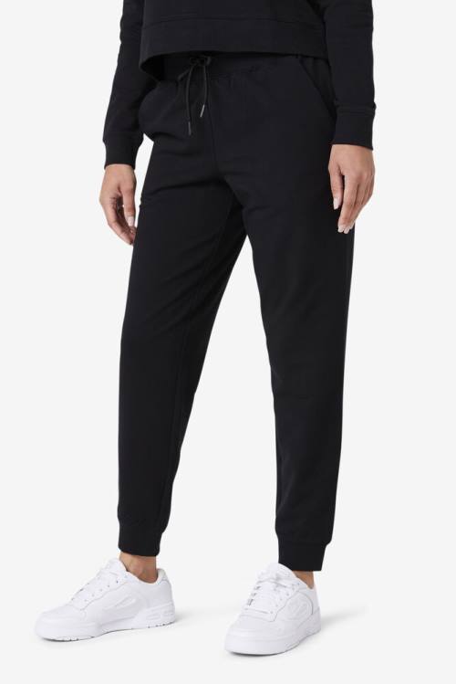 Black Women's Fila Emersyn Jogger Pants | Fila325HT