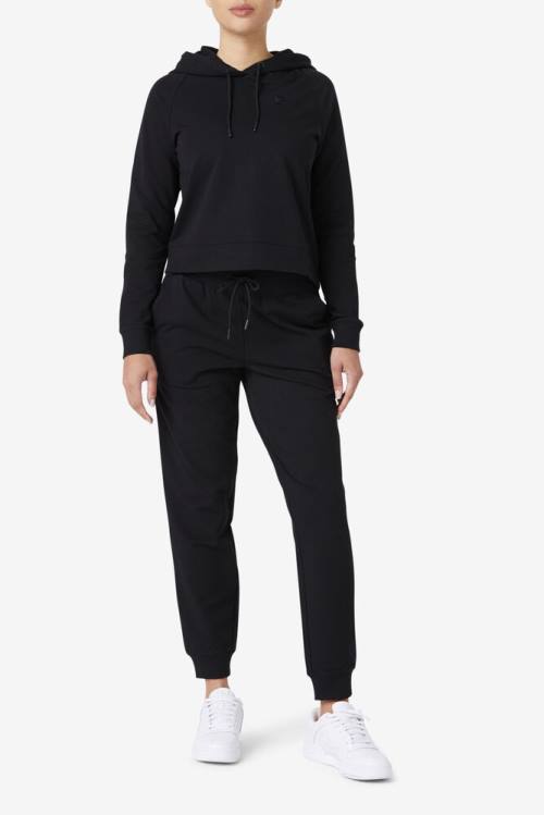 Black Women's Fila Emersyn Jogger Pants | Fila325HT