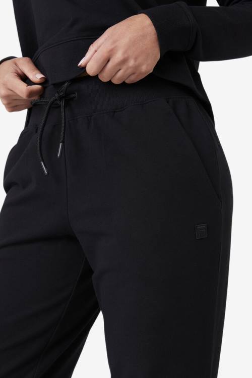 Black Women's Fila Emersyn Jogger Pants | Fila325HT