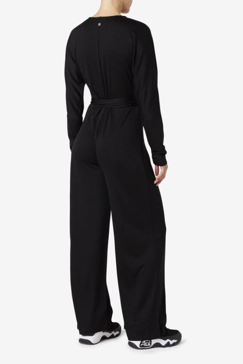 Black Women's Fila Everleigh Jumpsuit Bodysuit | Fila652LO